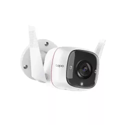 Caméra de sécurité Tapo WiFi Extérieure 2K 3MP 2,4 GHz stockage 128 Go IP66 Filaire ou sans fil Détection mouvement…