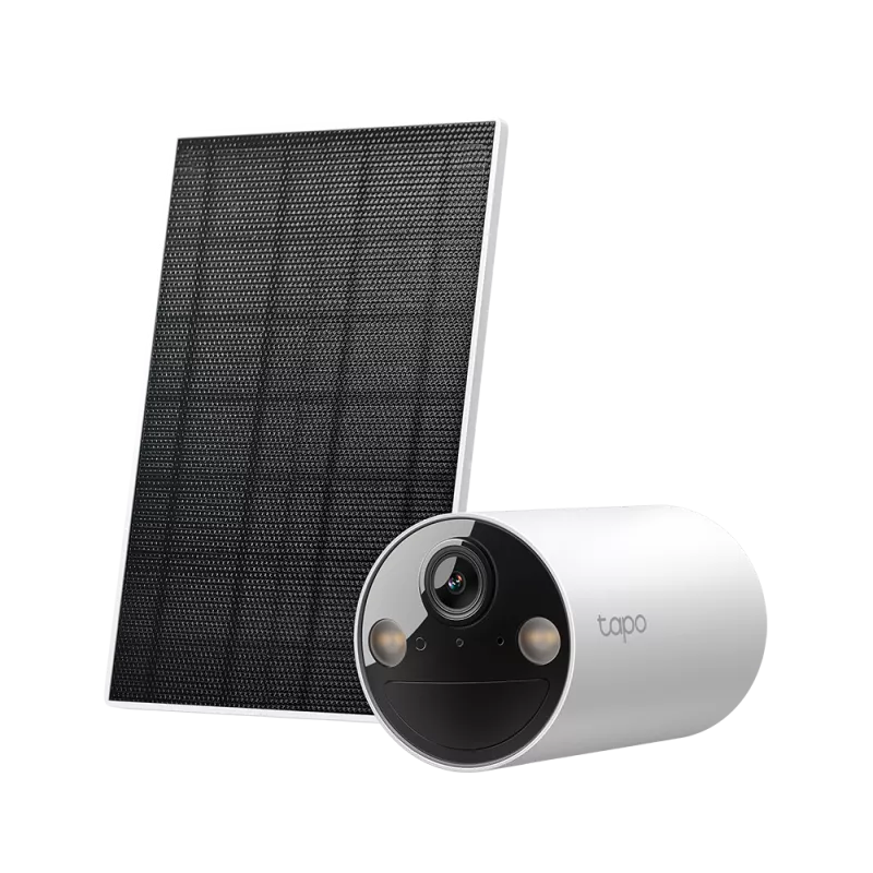 Caméra de sécurité Tapo WIFI intelligente sans fil 2K 3MP sur batterie + panneau solaire stockage 512Go 2.4GHz IP65 Vision…