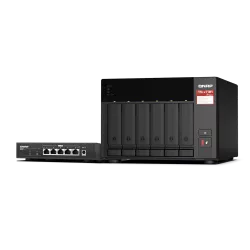 Special bundle: Nas Qnap TS-673A-SW5T + Switch 2,5GbE QSW-1105-5T