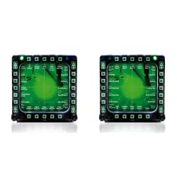 THRUSTMASTER MFD Cougar Pack 2 USB Cockpit Panel repliques F-16 plug & play - Socle multi orientabl lesté anti dérapant et…