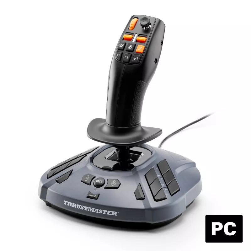 THRUSMASTER Joystick SimTask FarmStick pour simulation Farming et équipements lourds - 6 boutons, 1 molette, 1 mini-stick, 2…
