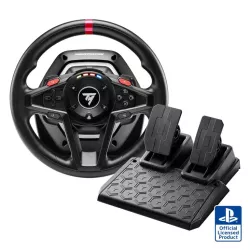 THRUSTMASTER T128 PC/PS4/PS5 Retour de force optimise, Palettes magnetiques Pedialier magnétiques 2 pedales 4160781