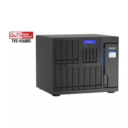 Serveur NAS QuTS hero de bureau Qnap TVS-h1688X-W1250-32G - Xeon W-1250 - 32 Go Ram - 16x2.5/3.5, 4x2.5 SATA 6Gbps - Single…