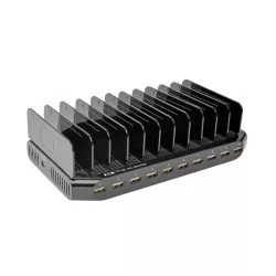 Eaton Tripp Lite - Station de recharge USB à 10 ports avec rangement réglable, sortie de chargeur USB 12V 8A (96W), cordon…
