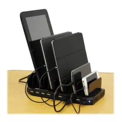 Eaton Tripp Lite - Station de recharge USB à 10 ports avec rangement réglable, sortie de chargeur USB 12V 8A (96W), cordon…