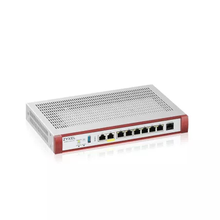 USG FLEX100 H - Firewall 7 Gigabit user-definable ports, 1*1G PoE+, 1*USB (device only)