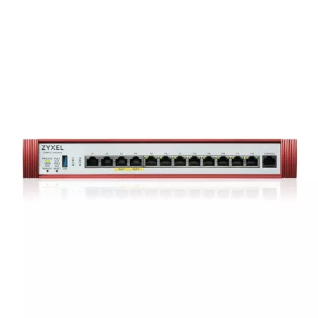 Zyxel USG FLEX500 H Series 2*2.5G, 2*2.5G( PoE+) & 8*1G, 1*USB (Device only).