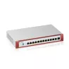 Firewall jusquà 200 utilisateurs 2xRJ45 (100M/1G/2.5G) 2xRJ45 (100M/1G/2.5G) PoE+ - 8xRJ45 Gbps versatiles - Jusqu'à 300 VPN…
