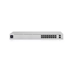 Ubiquiti - UniFi Switch USW-16-POE - Commutateur - Géré - 16 x 10/100/1000 (8 PoE+) + 2 x Gigabit SFP - de bureau, Montable…