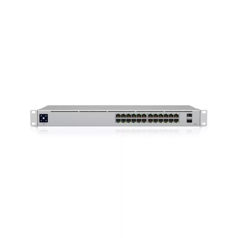 Ubiquiti - USW-24 - Switch Géré - 24 x 10/100/1000 + 2 x Gigabit SFP - de bureau - Montable sur rack