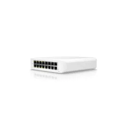 Ubiquiti - UniFi Switch Lite USW-Lite-16-POE - Commutateur - Géré - 16 x 10/100/1000 (8 PoE+) - de bureau, fixation murale…