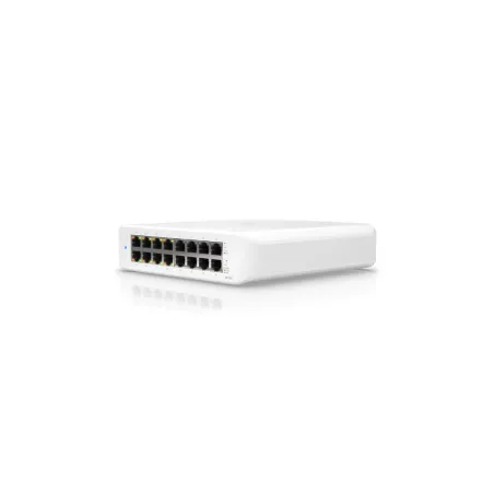 Ubiquiti - UniFi Switch Lite USW-Lite-16-POE - Commutateur - Géré - 16 x 10/100/1000 (8 PoE+) - de bureau, fixation murale…
