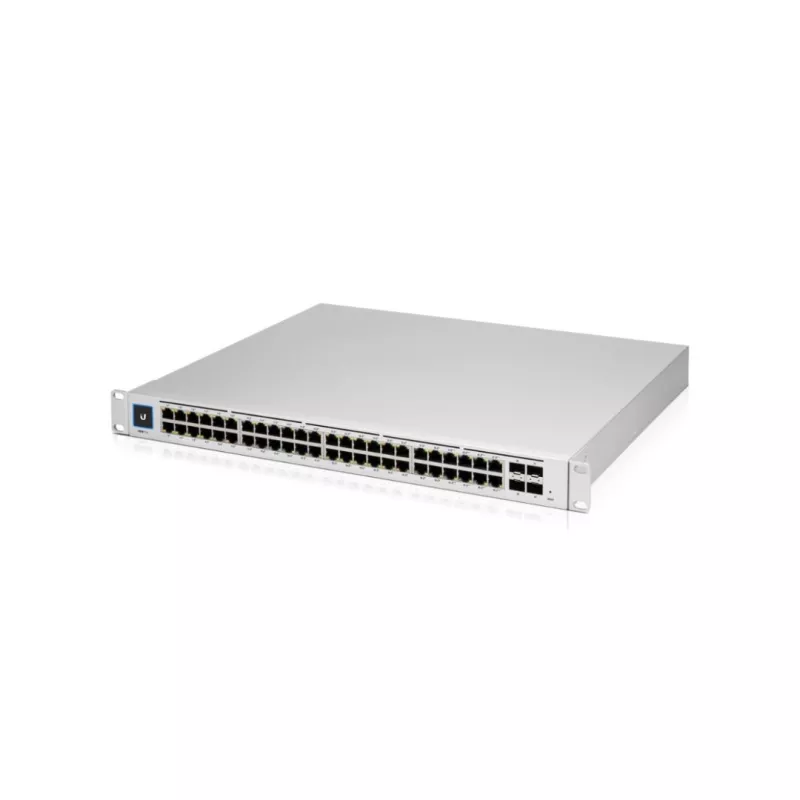 Ubiquiti - UniFi Switch PRO 48 - Commutateur - C3 - Géré - 48 x 10/100/1000 + 4 x Ethernet 10 Go SFP+ - Montable sur rack - AC…