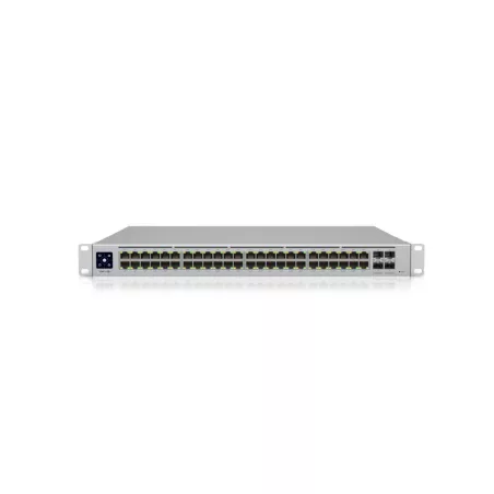 Ubiquiti UniFi Switch PRO 48 PoE Switch 48 ports : 40x 802.3at PoE+ 8x 802.3bt PoE++ -4x 10 GB SFP+ 600W max - écran tacile 1.3