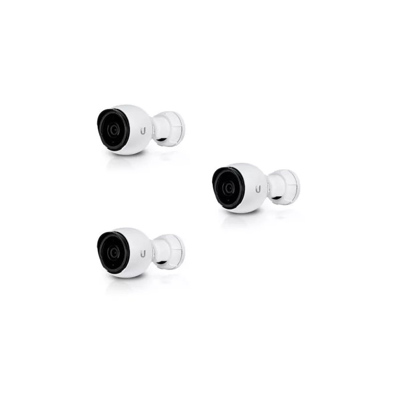 Ubiquiti - UVC-G4-BULLET-3 - Caméra de surveillance réseau extérieur, intérieur - couleur 1440p - audio - GbE (pack de 3).