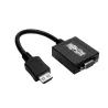 Tripp Lite by Eaton - Adaptateur HDMI vers VGA avec audio pour ultrabook/portable/ordinateur de bureau, (M/F), 15,24 cm.