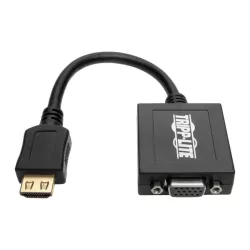 Tripp Lite by Eaton - Adaptateur HDMI vers VGA avec audio pour ultrabook/portable/ordinateur de bureau, (M/F), 15,24 cm.