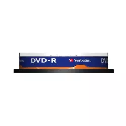 DVD-R AZO VERBATIM 4.7GB 16X MATT SILVER SURFACE SPINDLE DE 10