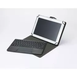 Etui tablette+ Clavier Bluetooth WE Etui Universel 9-11'' Compatible Android/iOS/Windows Noir-Gris