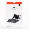 Etui tablette+ Clavier Bluetooth WE Etui Universel 9-11'' Compatible Android/iOS/Windows Noir-Gris