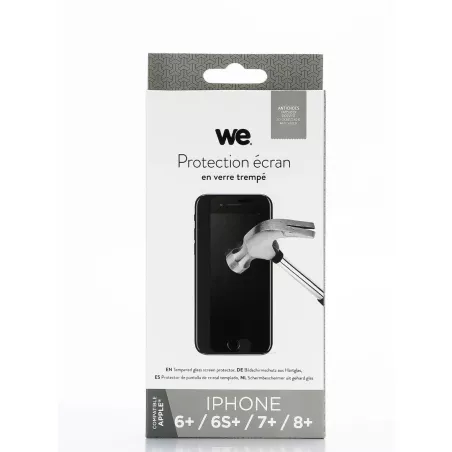 WE Verre trempé APPLE IPHONE 6+ / 6s+ / 7+ / 8+