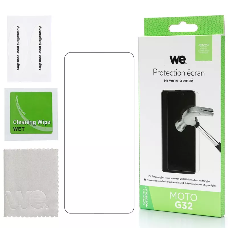WE verre trempé MOTOROLA MOTO G32