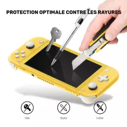 Protection d'écran Nintendo Switch Lite en verre trempé 9H - anti-rayures Transparent - avec kit de nettoyage