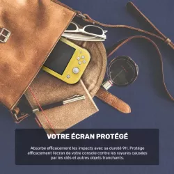 Protection d'écran Nintendo Switch Lite en verre trempé 9H - anti-rayures Transparent - avec kit de nettoyage