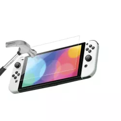 Protection d'écran Nintendo Switch OLED 7 - Conception en Verre Trempé 9H - anti-rayures - transparence totale