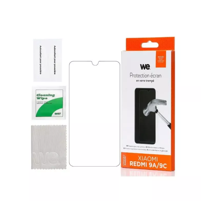 WE Verre trempé XIAOMI REDMI 9A / 9C / 10A