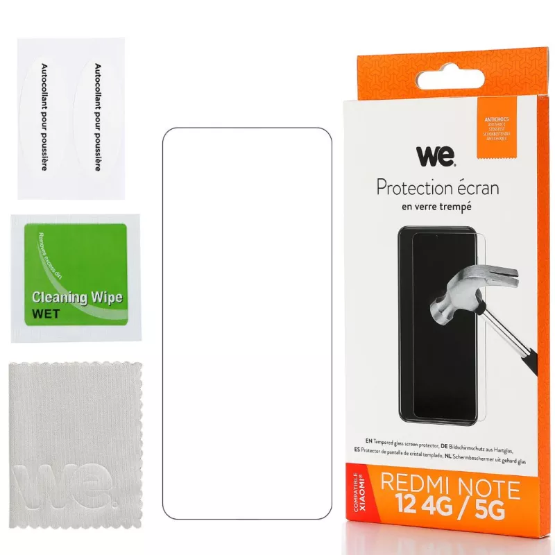 WE Verre trempé XIAOMI REDMI NOTE 12 4G