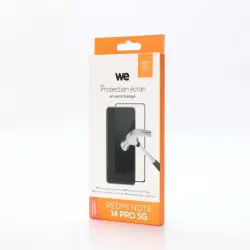 WE verre trempé XIAOMI REDMI NOTE 14 PRO 4G/5G - couverture complète 3D incurvé - Compatible REDMI NOTE 13 PRO+ / 14 PRO+