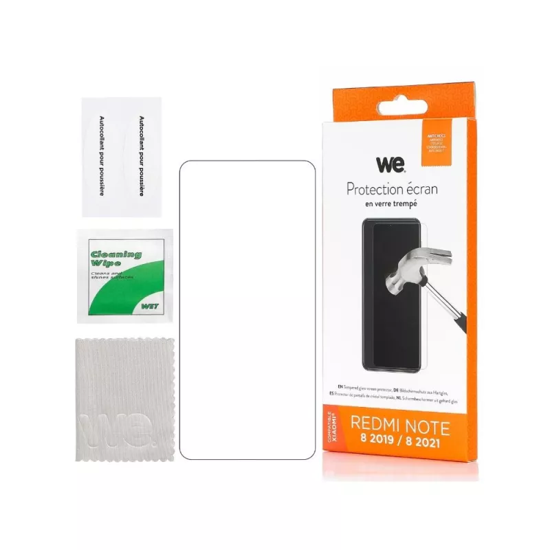 WE Verre trempé XIAOMI REDMI NOTE 8 2019 / 8 2021