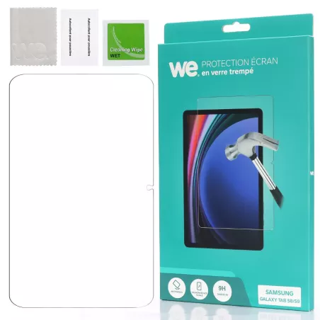 Verre Trempé tablette Galaxy Tab S8 / S9 / S9 FE / S10 FE 11 - Film de protection Anti-Rayures - 9H - Anti-Bulles d'air…