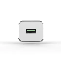 WE Bundle chargeur allume-cigare + câble Lightning 1.5m - chargeur 1USB 3.6A - 18W - câble détachable & torsadé - Blanc