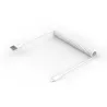 WE Bundle chargeur allume-cigare + câble Lightning 1.5m - chargeur 1USB 3.6A - 18W - câble détachable & torsadé - Blanc