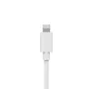 WE Bundle chargeur allume-cigare + câble Lightning 1.5m - chargeur 1USB 3.6A - 18W - câble détachable & torsadé - Blanc