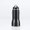 WE Chargeur allume-cigare 1 port USB-C - 20W/3A - avec câble USB-C/USB-C torsadé 1.50m - noir