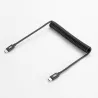 WE Chargeur allume-cigare 1 port USB-C - 20W/3A - avec câble USB-C/USB-C torsadé 1.50m - noir