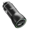 Chargeur allume-cigare WE - 2 ports USB (1 USB-A 5V/2,4A et 1 USB-C V/3A), Total (USB-A+C) 5V/3A pour smartphone, GPS, etc...