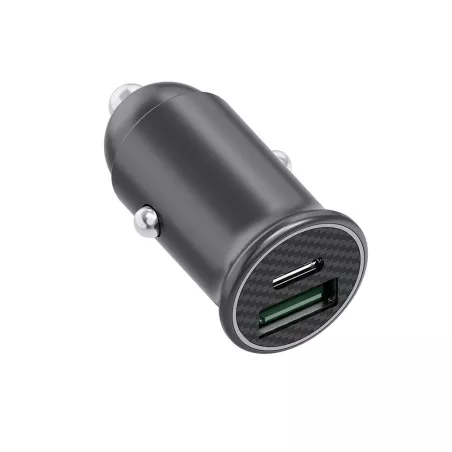 Chargeur allume-cigare WE - 2 ports USB (USB-A max 18W+ USB-C max 60W) QC et PD 3.0 pour smartphone tablette, PC, GPS et plus…