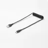 Bundle charg voit+ câble USB / USBC chargeur 1USB x 2.4A - câble 1.20m Noir - câble détachable & torsadé