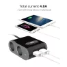 Chargeur de voiture WE - 90W Max 2 prises allume cigare adaptateur + 2 Ports USB 2.4A pour smartphone tablette, PC, GPS et…