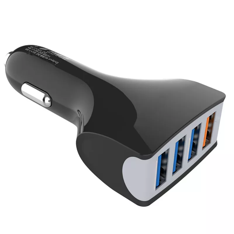 Chargeur allume-cigare 4 ports USB - Total 35W/7A - 1 port QC 3.0 18W (DC 5V/3A, 9V/2A, 12V/1.5A) + 3 ports 15.5W (DC 5V/3.1A…
