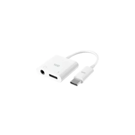 WE Adaptateur USB C vers USB C et Jack femelle 3,5mm, adaptateur 2 en 1 charge et audio spécialement conçu pour appareils en…