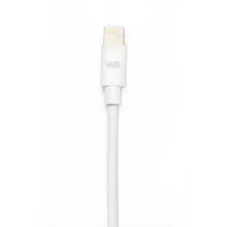 Bundle Chargeur USB A + câble Lightning / USB A - Chargeur secteur 2.4A 12W total + câble 1m blanc