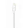 Bundle Chargeur USB A + câble Lightning / USB A - Chargeur secteur 2.4A 12W total + câble 1m blanc