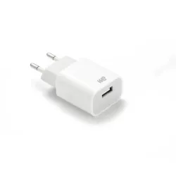 Bundle Chargeur USB A + câble Lightning / USB A - Chargeur secteur 2.4A 12W total + câble 1m blanc