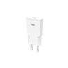 Chargeur secteur WE GaN 1 port USB-C - Format super slim - 30W - PPS - Blanc