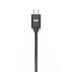 Bundle Chargeur + câble micro USB Chargeur secteur 2.4A 12W total + câble 1m noir